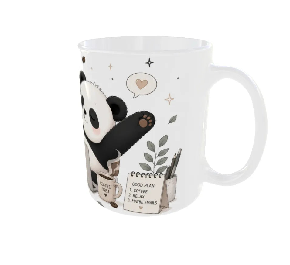 Emails Can Wait Panda Ceramic Coffee Mug