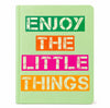 Enjoy the Little Things Green Hardcover Unruled Diary