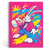 Fluffy Bunny Sip Mood Spiral Notebook – 60 Pages, Ruled
