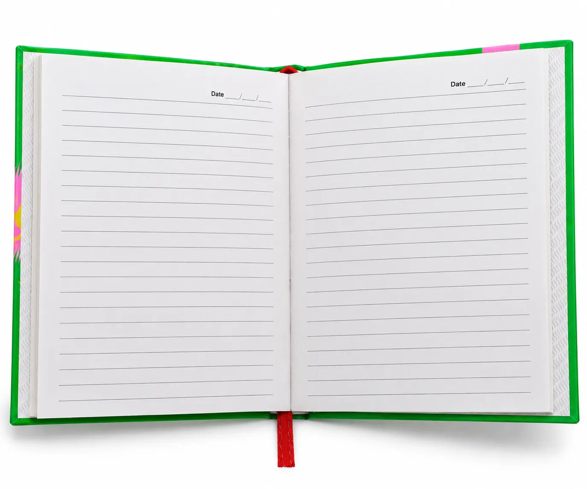Football Sports Game Hardcover Ruled Notebook – Green | 192 Pages