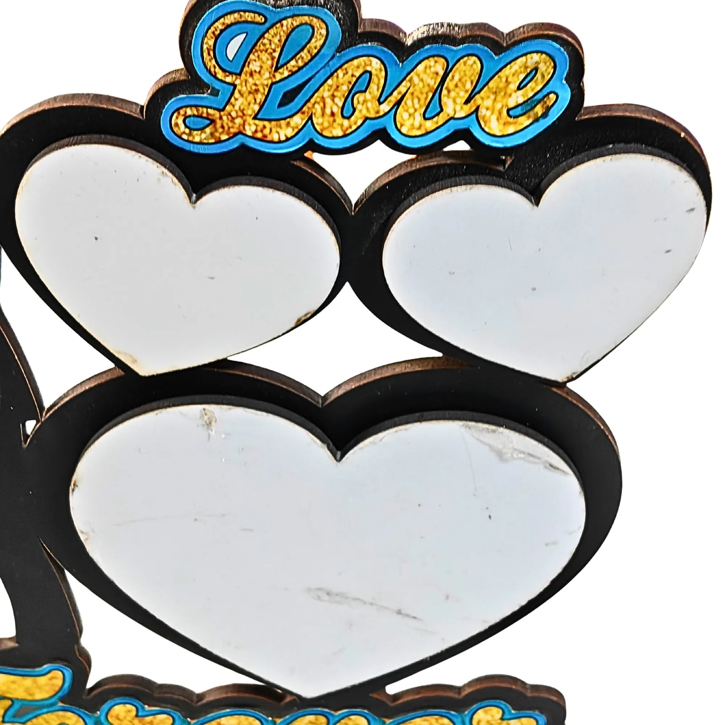 Forever Love Personalized Couple Photo Frame- Wooden Tabletop Romantic Gift for Couple, Anniversary, Wedding