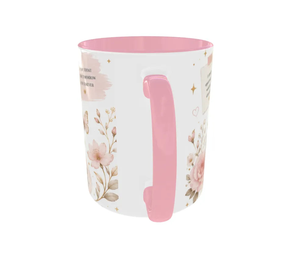 Future Millionaire Manifesting Daily Pink Ceramic Mug