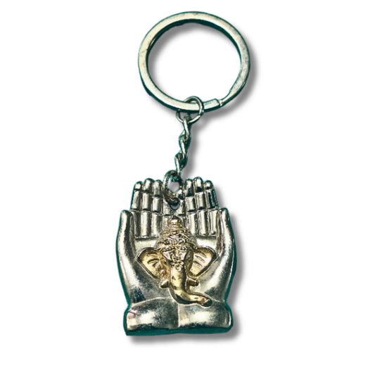 Ganesha Namaste Hands Keychain | Lord Ganesha Religious Keyring