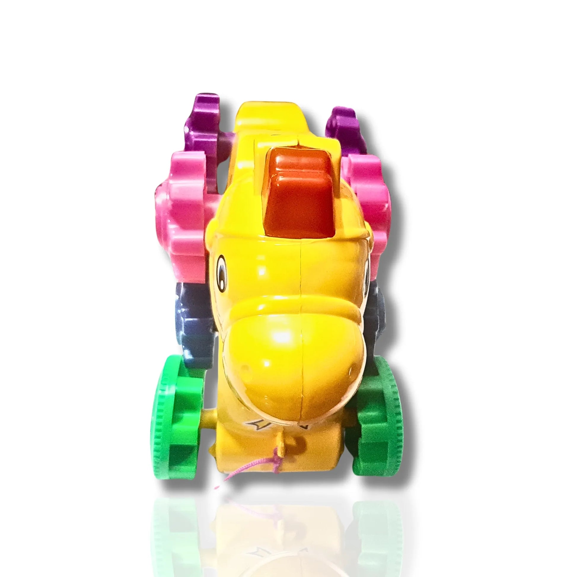 Educational pull along horse toy for toddlers