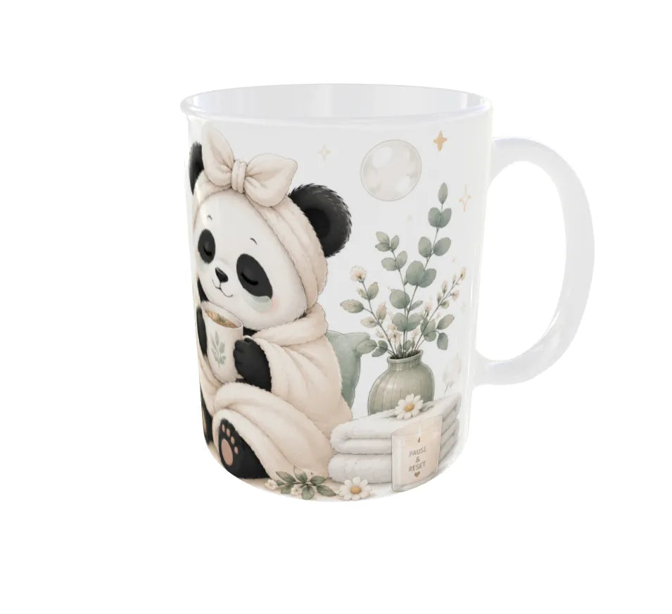 Gentle With Myself Panda Ceramic Coffee Mug