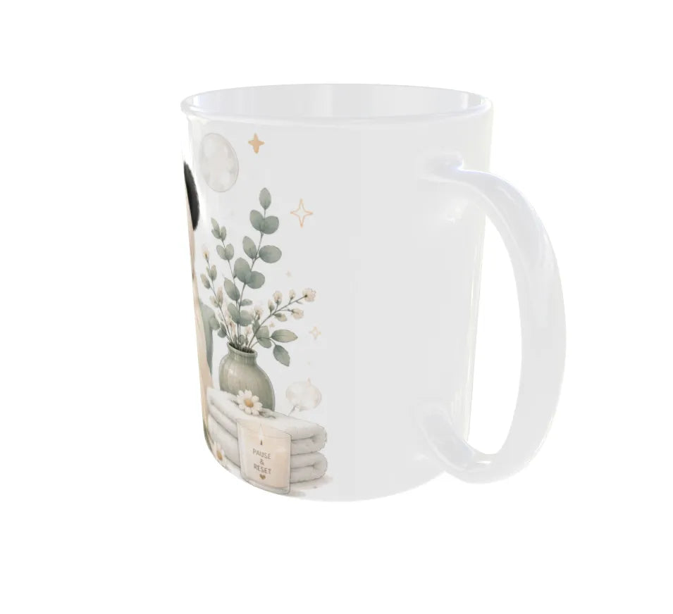 Gentle With Myself Panda Ceramic Coffee Mug