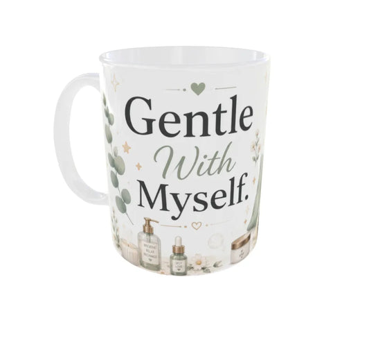 Gentle With Myself Panda Ceramic Coffee Mug