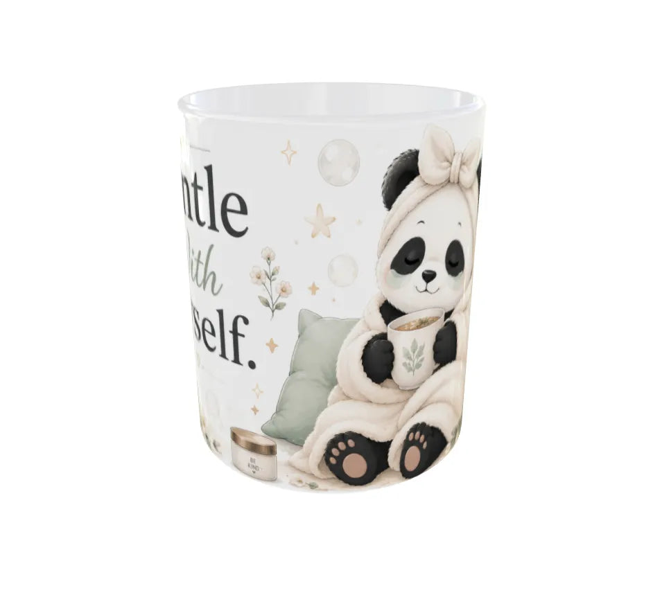 Gentle With Myself Panda Ceramic Coffee Mug