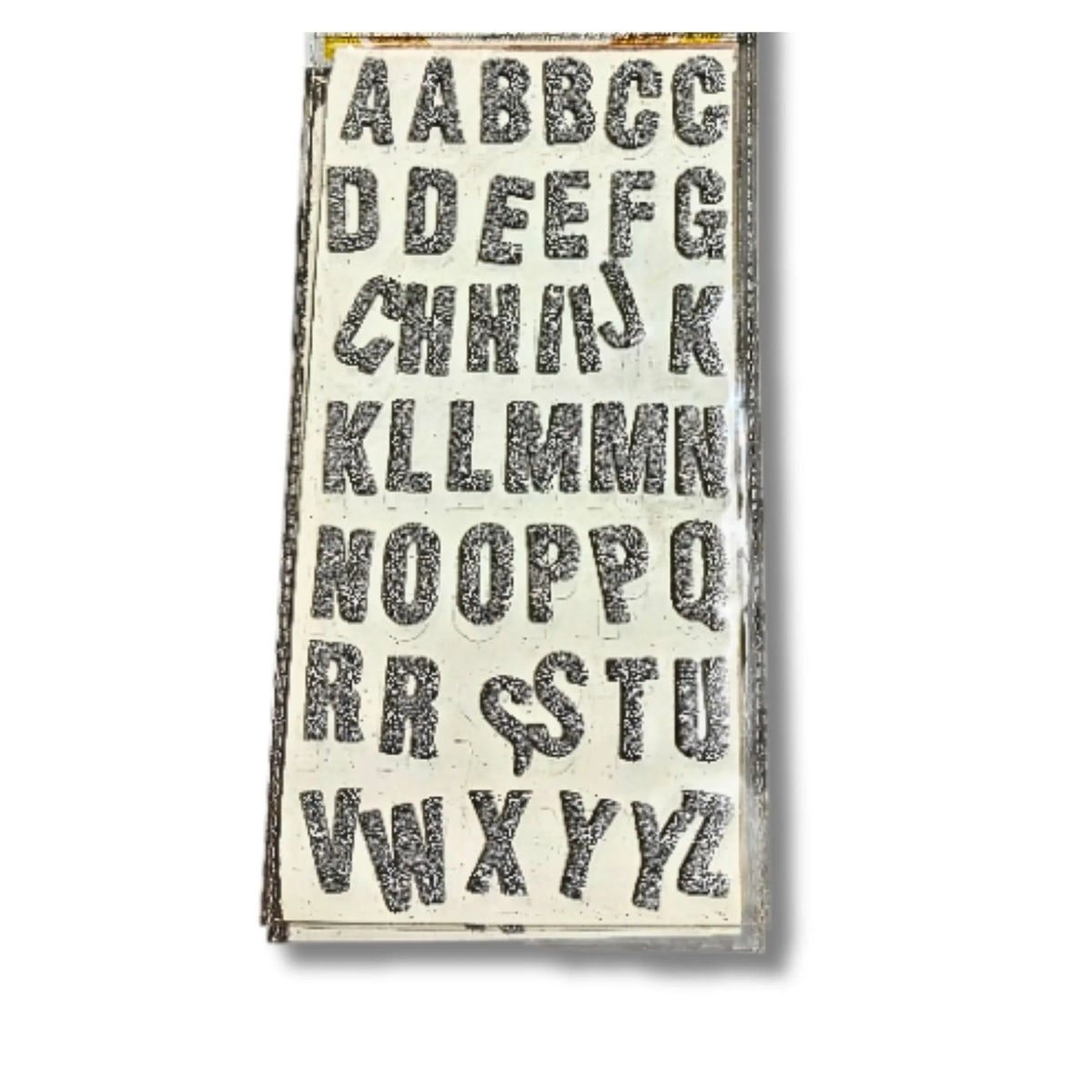 Glitter Alphabet Stickers A-Z Uppercase & Lowercase | Kids Craft Stickers