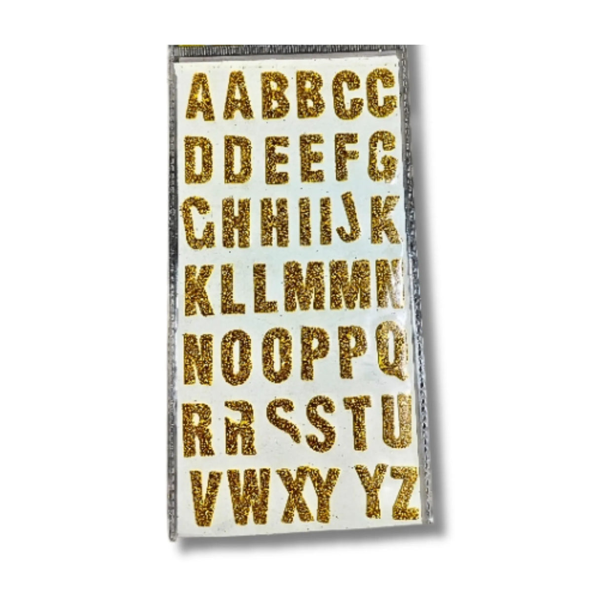 Glitter Alphabet Stickers A-Z Uppercase & Lowercase | Kids Craft Stickers