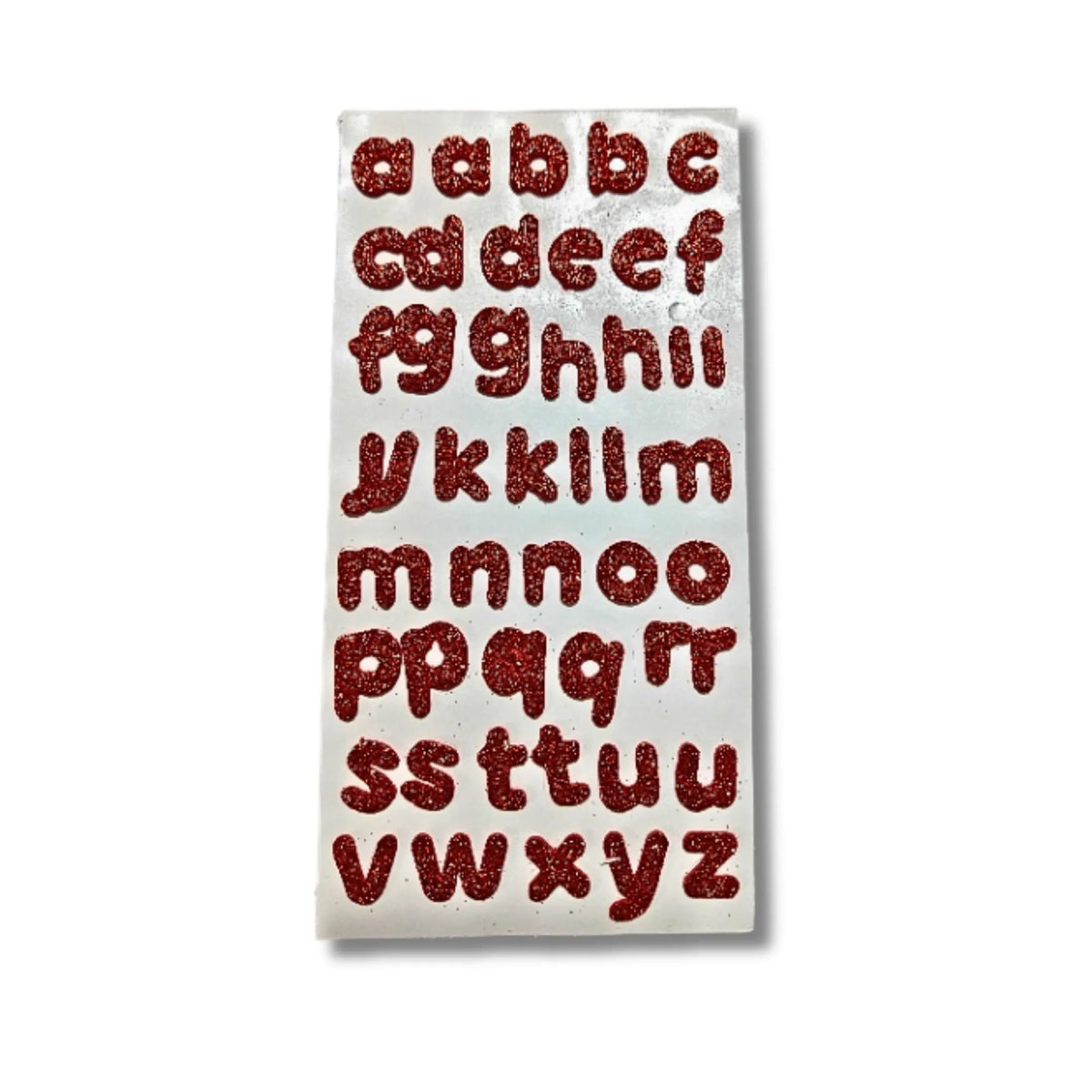 Glitter Alphabet Stickers A-Z Uppercase & Lowercase | Kids Craft Stickers