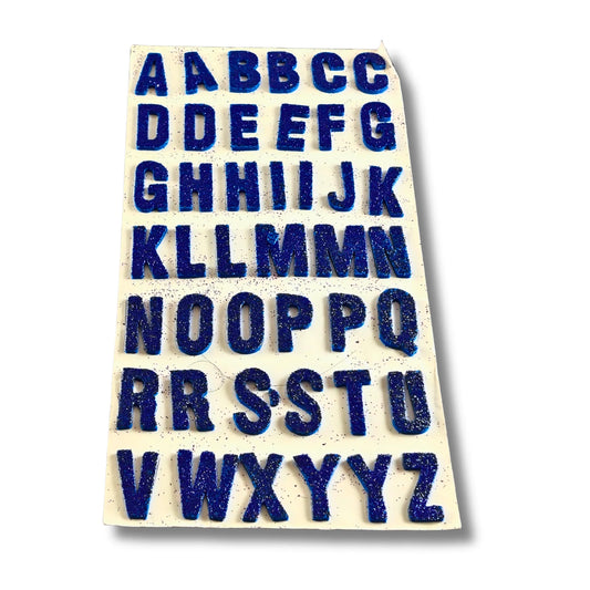 Glitter Alphabet Stickers A-Z | Colourful Letter Stickers