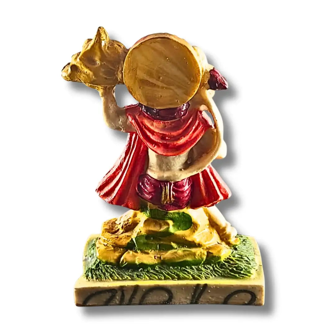 Hanuman Ji with Sanjeevani Mountain Polyresin Idol (16 cm)- Saadhya Decors