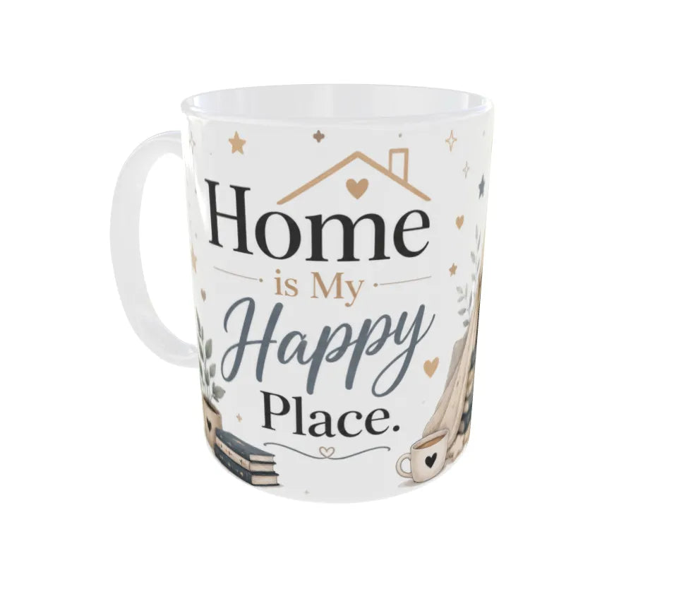 Home Is My Happy Place Panda Ceramic Coffee Mug