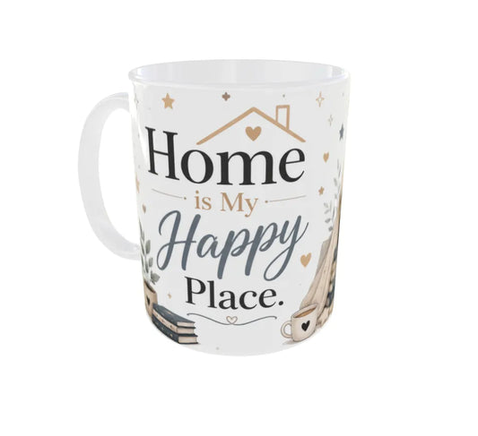 Home Is My Happy Place Panda Ceramic Coffee Mug