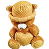 Honey Dot Teddy Bear with Polka Dot Hat & Heart Cushion | Soft Plush Teddy Bear Gift for Kids, Girls & Loved Ones