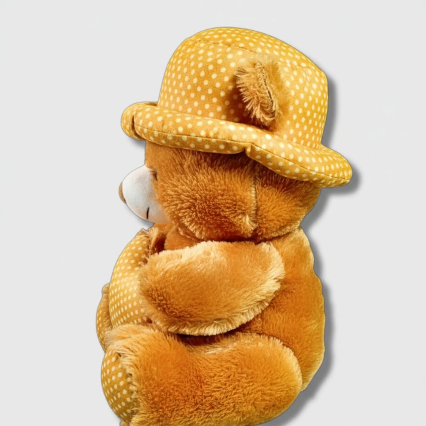 Honey Dot Teddy Bear with Polka Dot Hat & Heart Cushion | Soft Plush Teddy Bear Gift for Kids, Girls & Loved Ones
