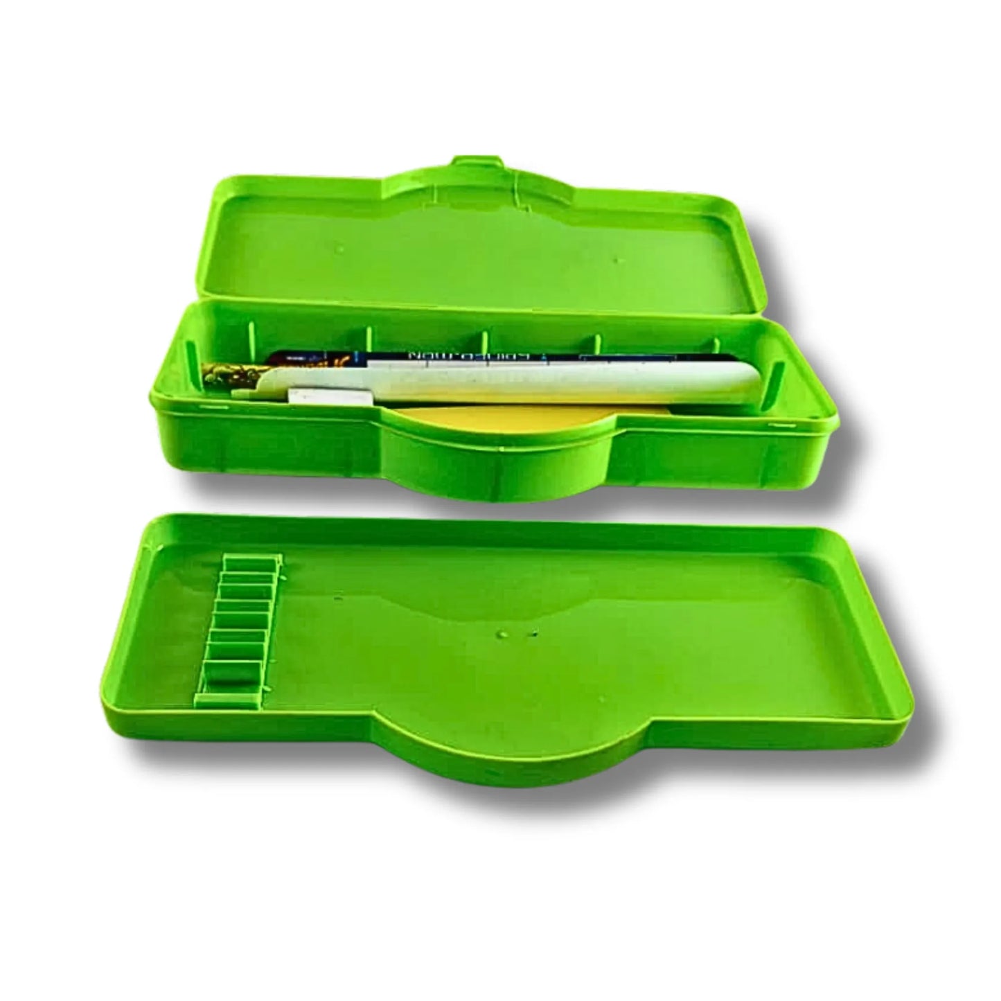 Hulk Avengers Pencil Box for Kids | Multi-Compartment Plastic Pencil Case with Removable Tray | School Stationery Organizer