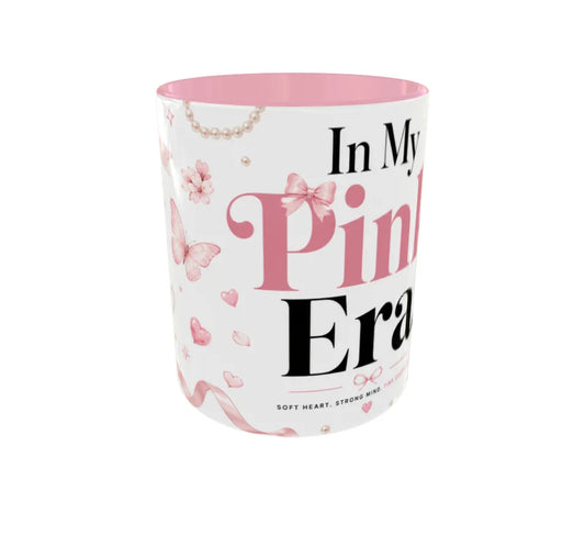 In My Pink Era – Premium Pink Aesthetic Ceramic Coffee Mug (325 ml)