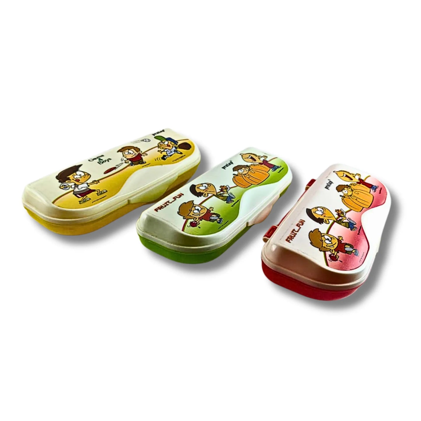 Kids Cartoon Pencil Box | Multipurpose Plastic Pencil Case for School Students | Lightweight Stationery Organizer | Assorted Colors & Designs