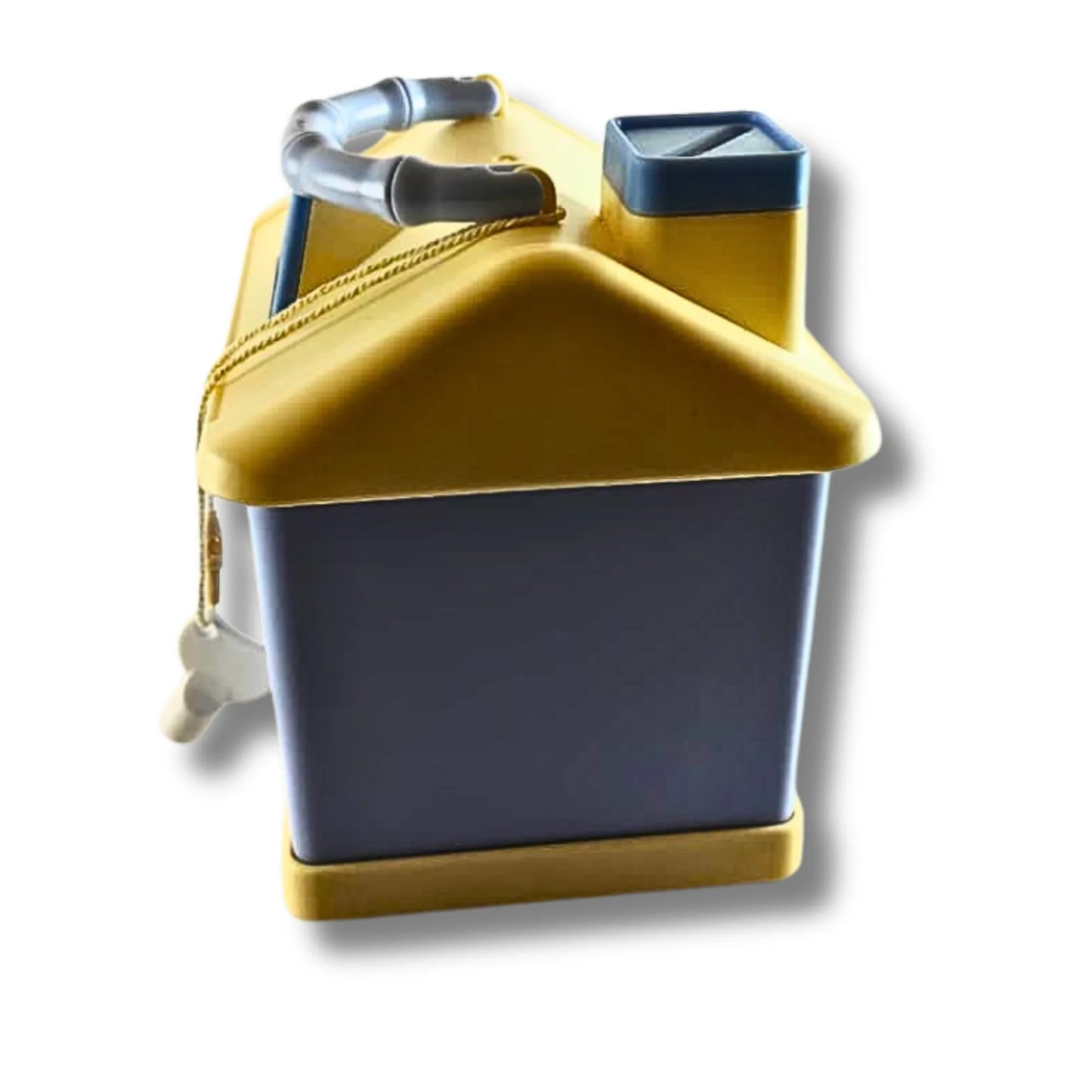 Kids House Shape Piggy Bank with Key Lock & Handle | Cartoon Money Saving Box for Boys & Girls