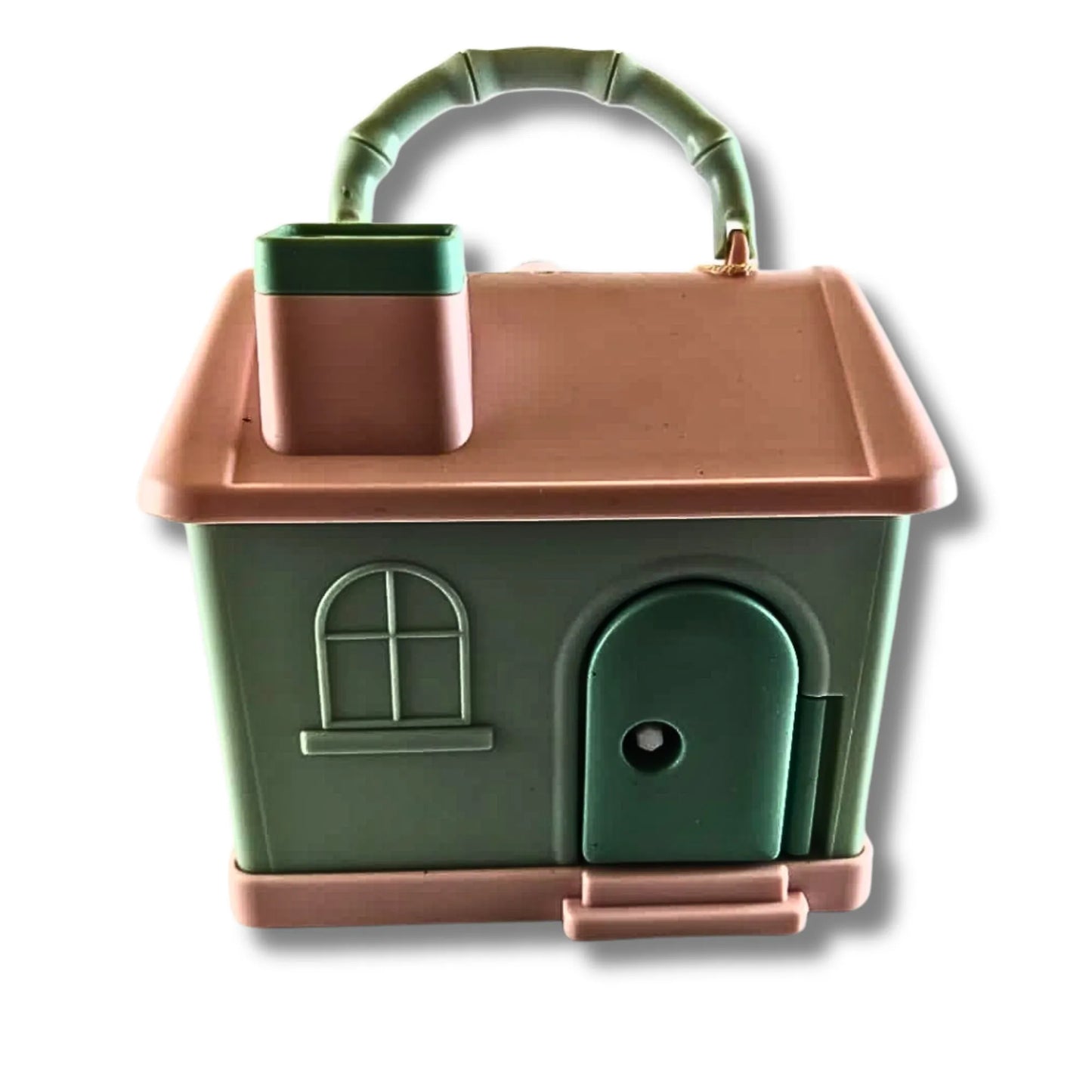 Kids House Shape Piggy Bank with Key Lock & Handle | Cartoon Money Saving Box for Boys & Girls