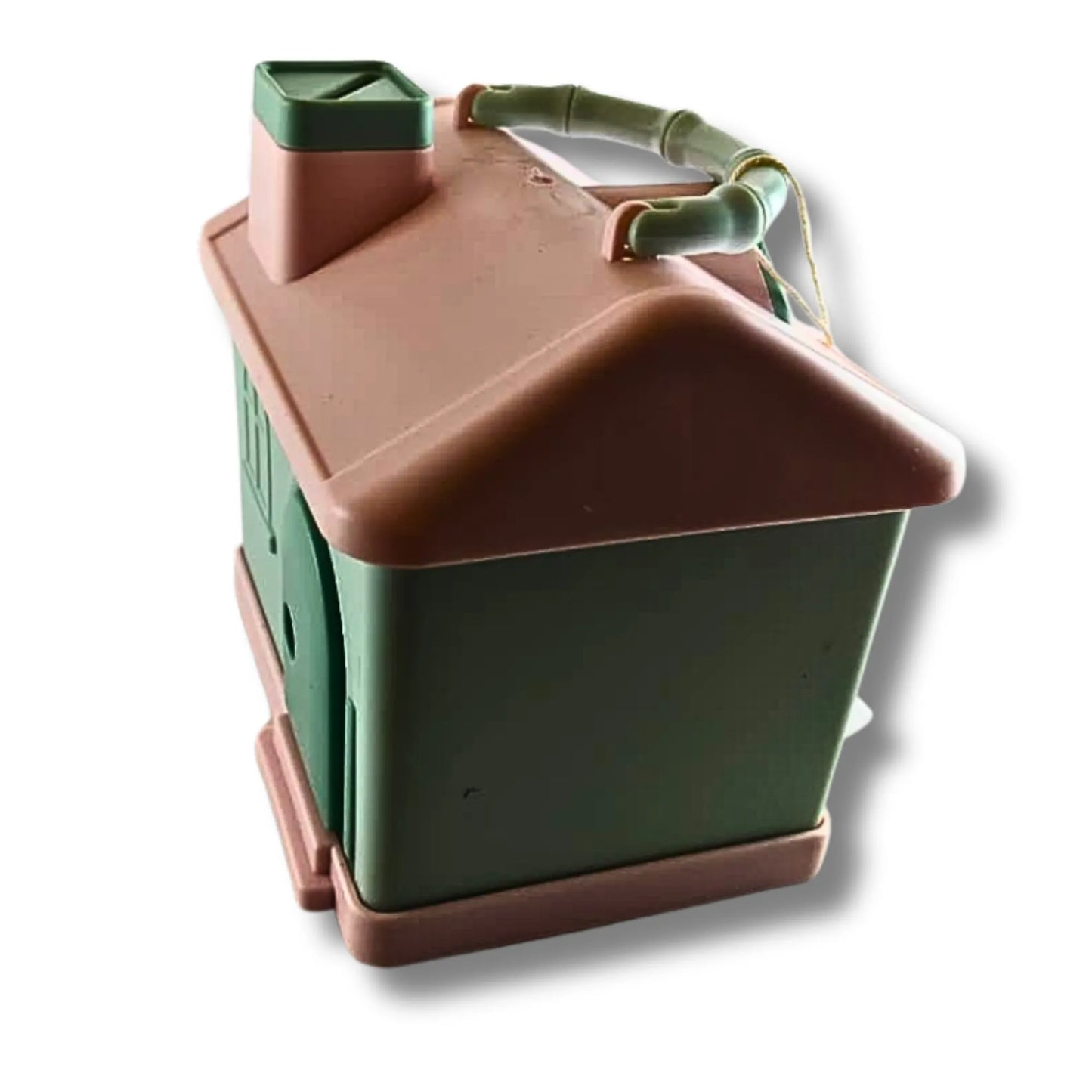 Kids House Shape Piggy Bank with Key Lock & Handle | Cartoon Money Saving Box for Boys & Girls