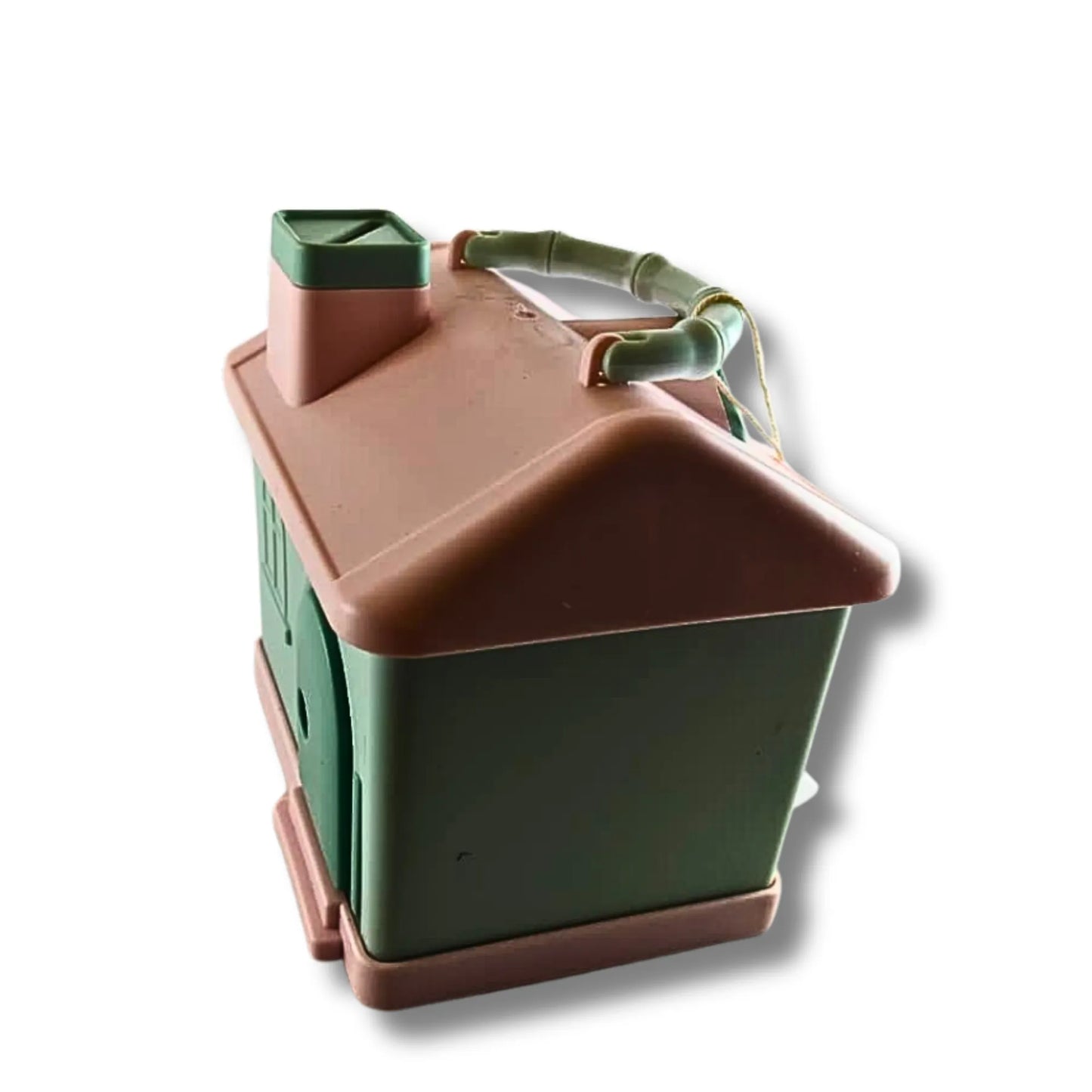Kids House Shape Piggy Bank with Key Lock & Handle | Cartoon Money Saving Box for Boys & Girls