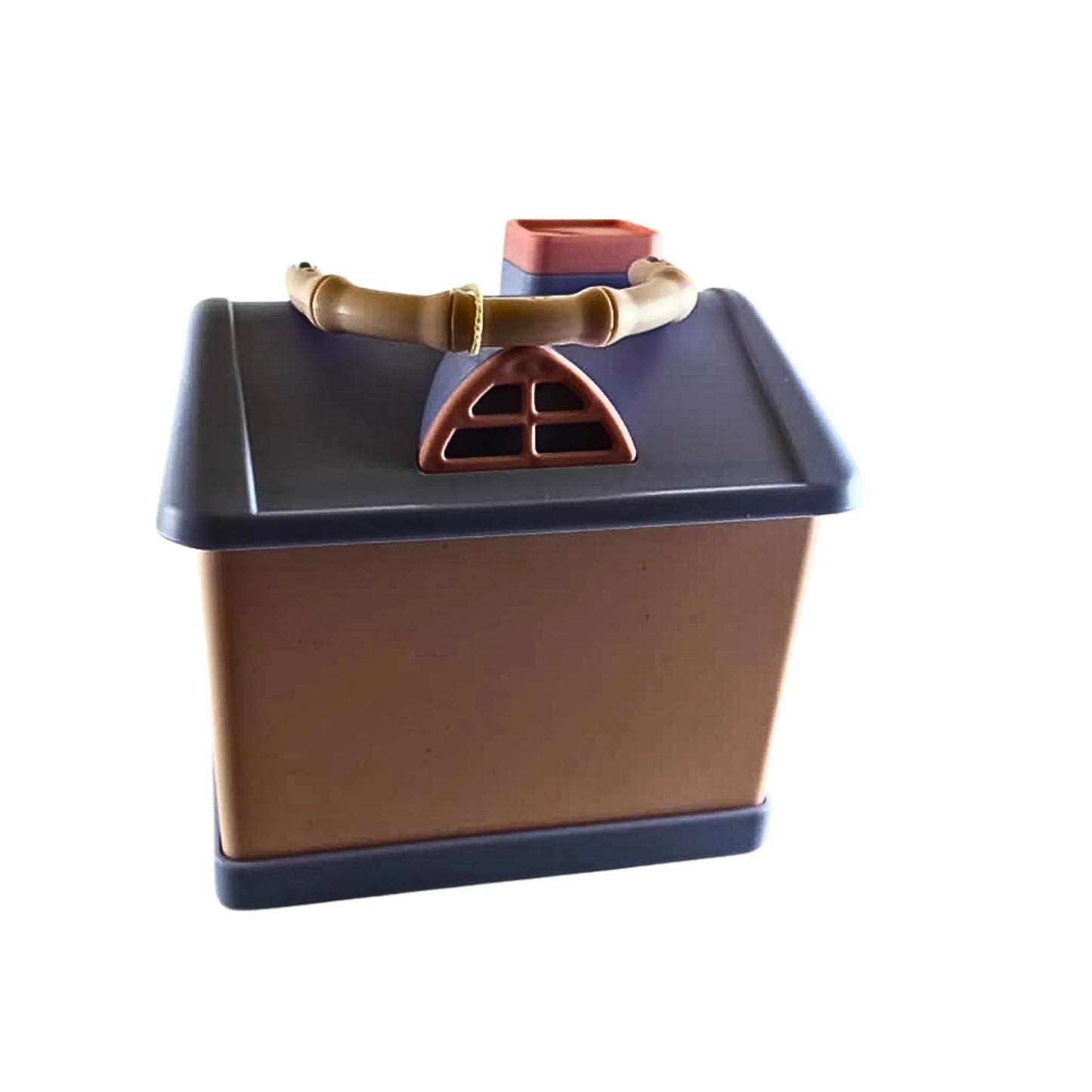 Kids House Shape Piggy Bank with Key Lock & Handle | Cartoon Money Saving Box for Boys & Girls
