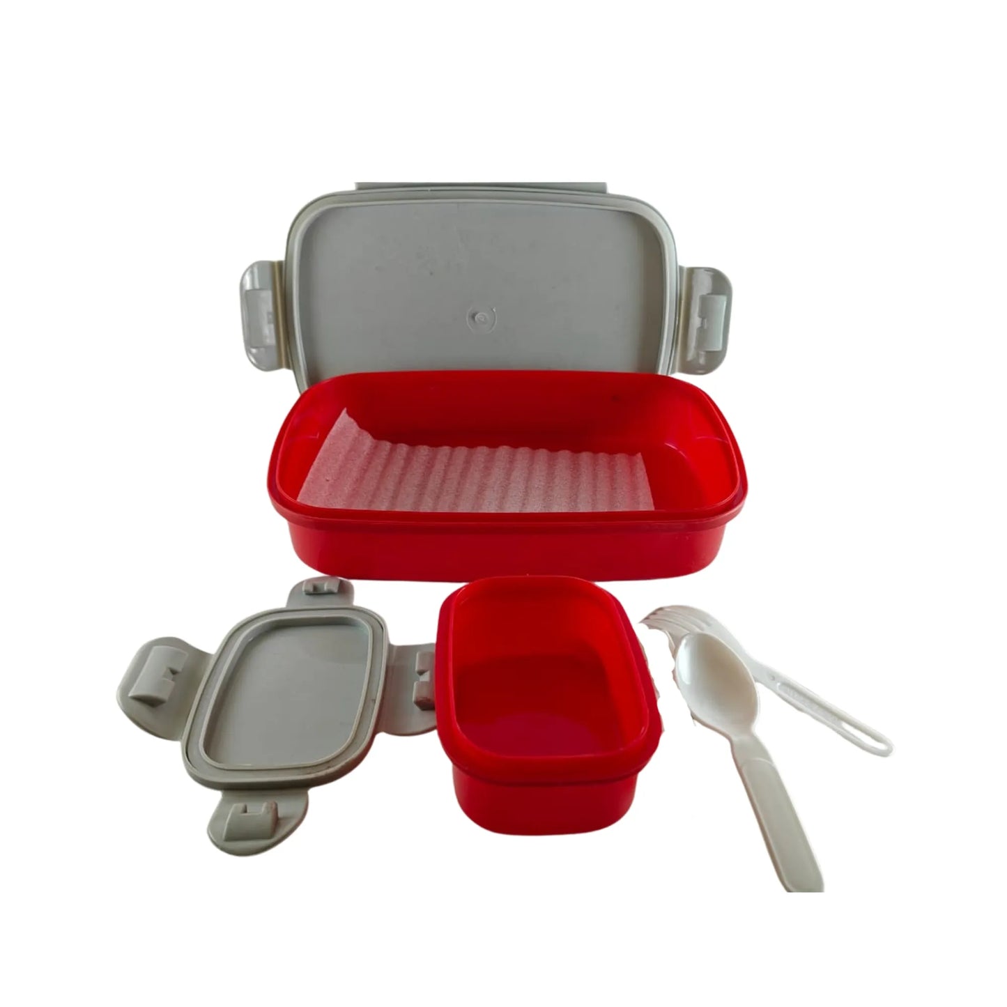 Kids Sports Lunch Box with Spoon & Fork | Motivational Cartoon Tiffin Box for Boys | Leak Resistant School Lunch Box with Snack Container | 700ml / 1100ml