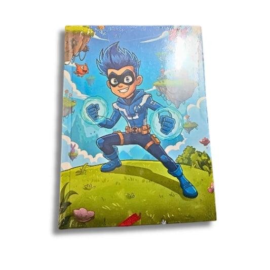 Kids Superhero Cartoon Ruled Notebook – 13 × 18 cm, 192 Pages