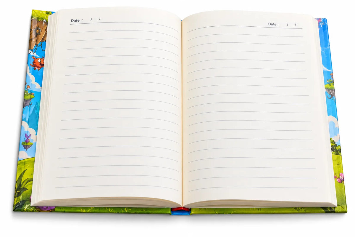Kids Superhero Cartoon Ruled Notebook – 13 × 18 cm, 192 Pages