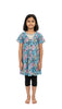 Kids Floral Print Swim Costume with Leggings (Size 38)