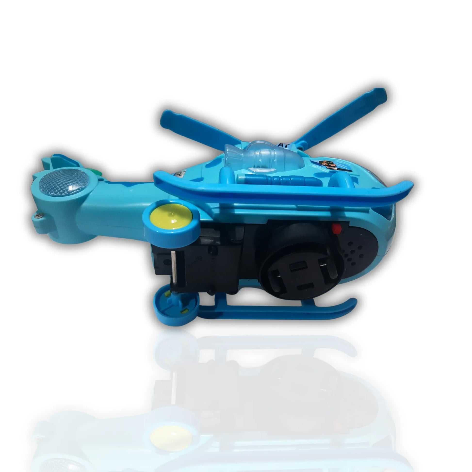 Kids electric helicopter toy Bottom view