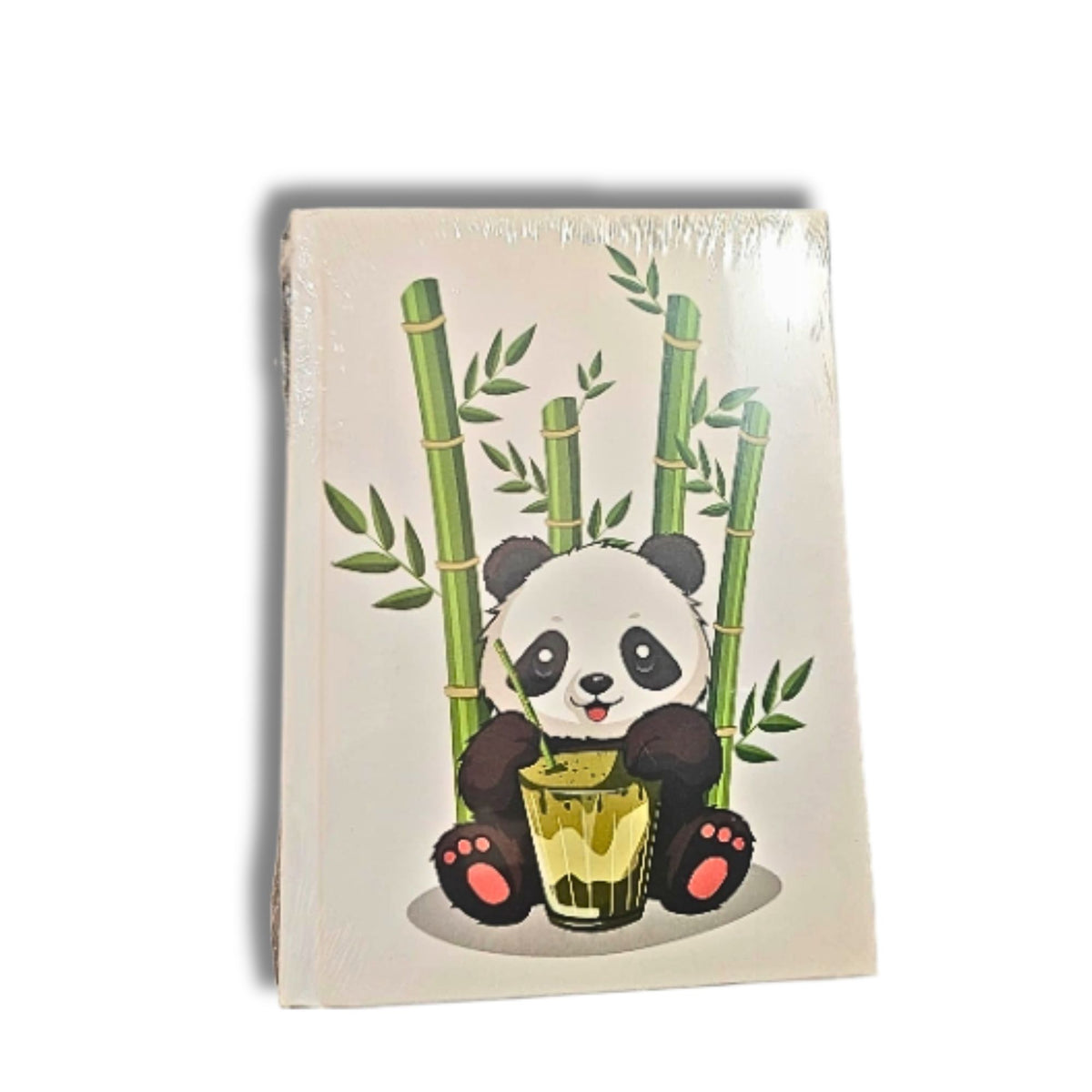 Lazy Panda Hard Cover Ruled Notebook 13×18 cm | Cute Panda Diary