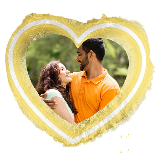 Personalized Anniversary LED Photo Cushion (16x16) - Glowing Romantic Gift for Couples