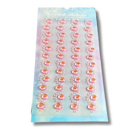 Luxury Crystal Designer Stone Stickers | 3D Self-Adhesive Rhinestone Border Stickers
