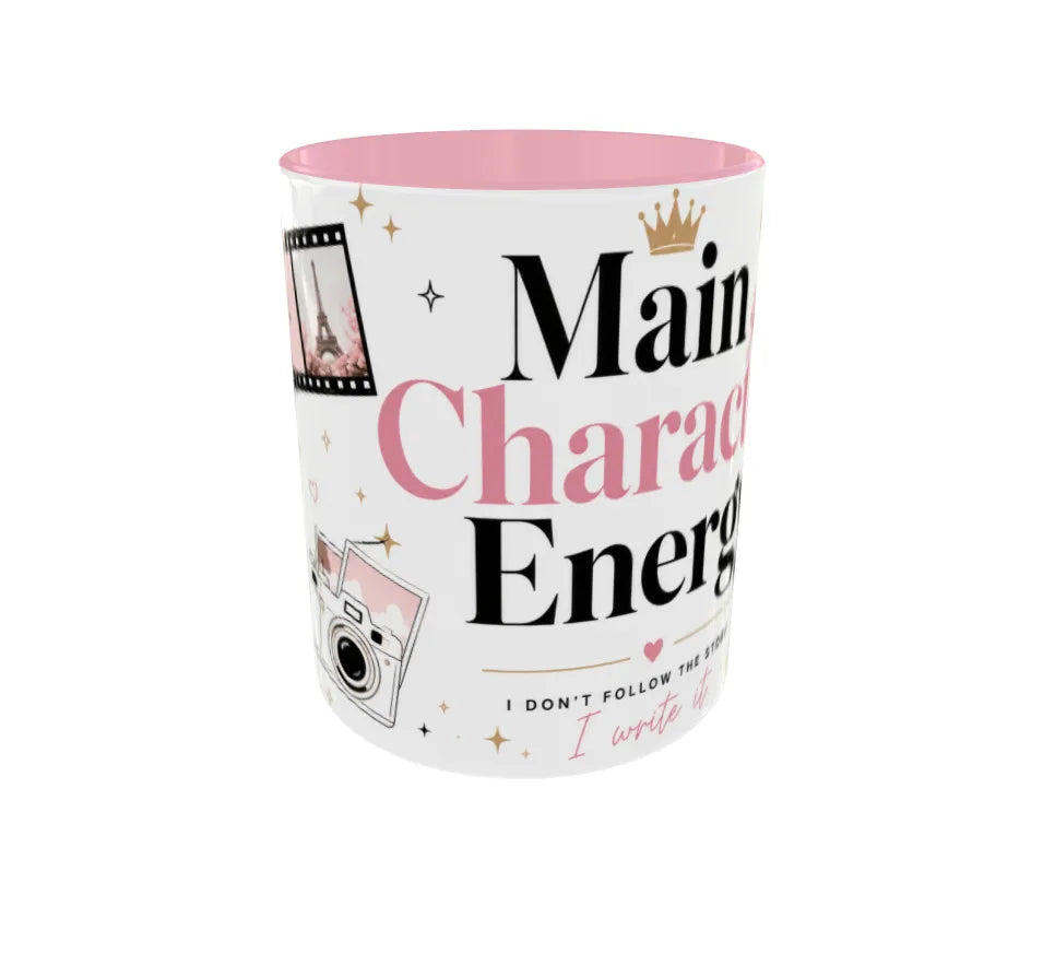 Main Character Energy Pink Ceramic Mug