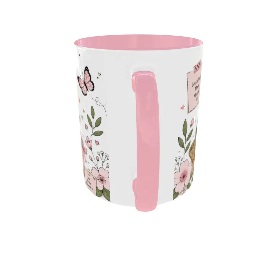 Matcha Mood Pink Ceramic Mug