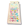 Crystal Mermaid Tail Stickers | Sparkling Mermaid Stickers for Crafts