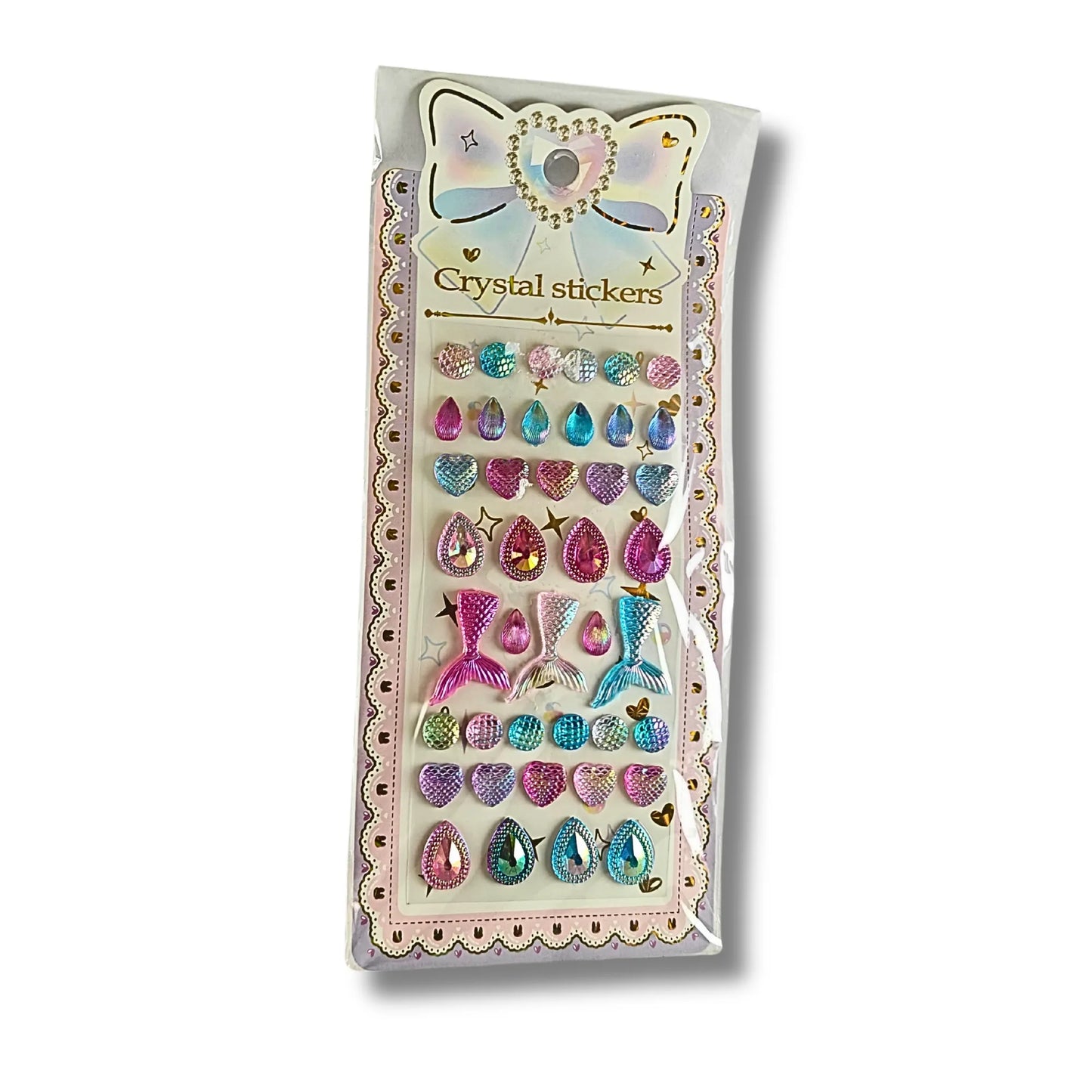 Mermaid Theme Fun Play Set for Girls | Mermaid Erasers, Pencil Toppers, Dolphin Keychain, Crystal Stickers & Fish Beads Kit