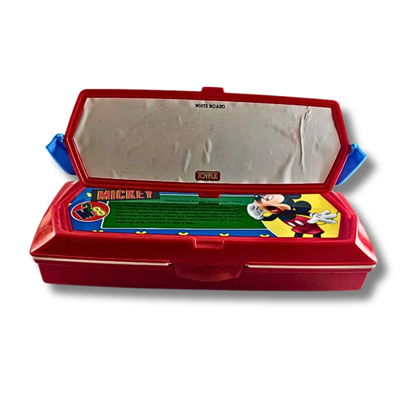Mickey Mouse Pencil Box with White Board & Multi-Layer Storage | Cartoon School Pencil Case for Kids | Stationery Organizer Box