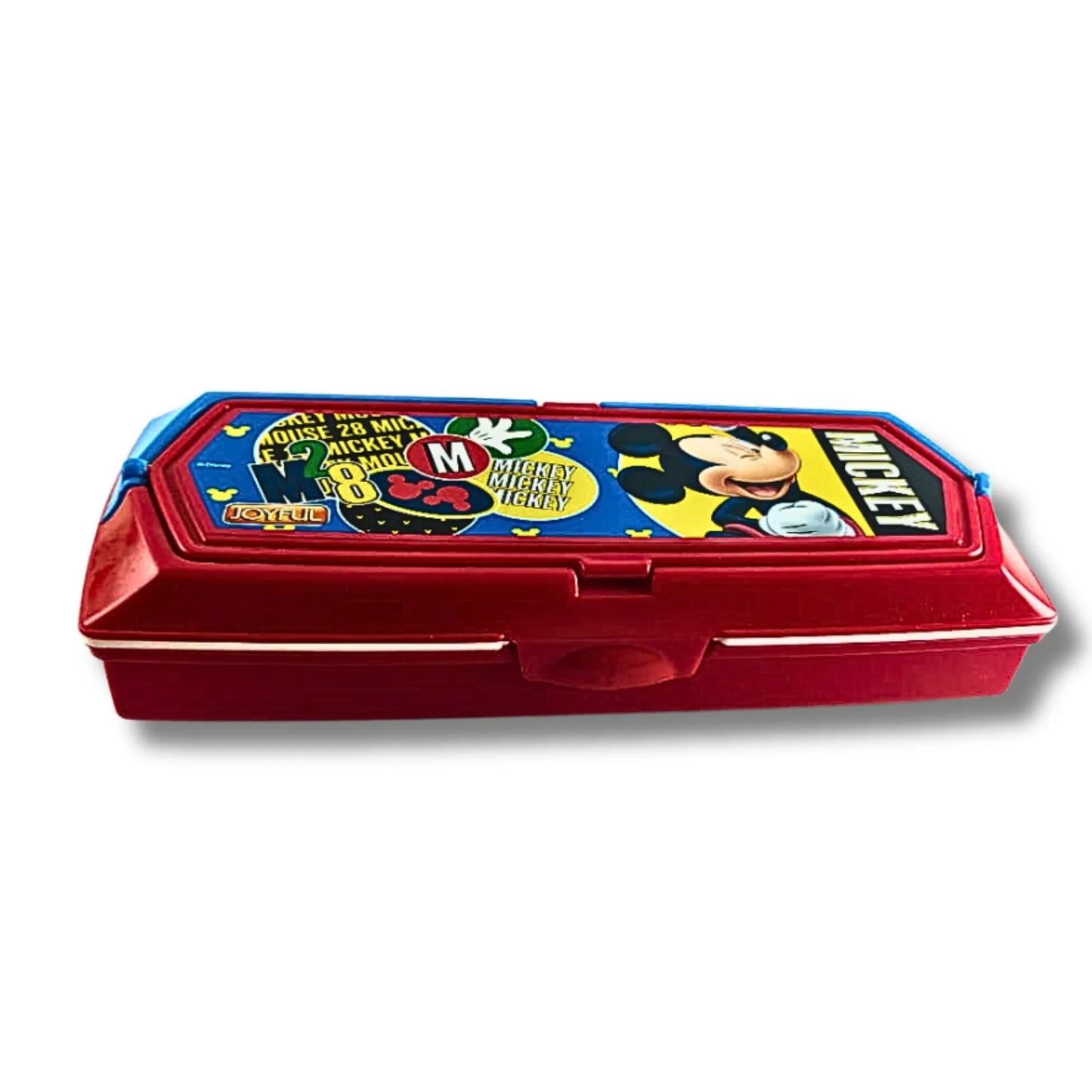 Mickey Mouse Pencil Box with White Board & Multi-Layer Storage | Cartoon School Pencil Case for Kids | Stationery Organizer Box