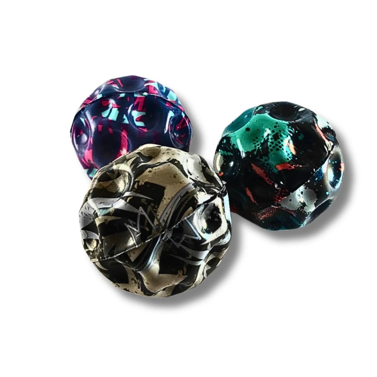 Moon Ball Set of 3 – High Bounce Sensory Space Balls for Kids & Adults