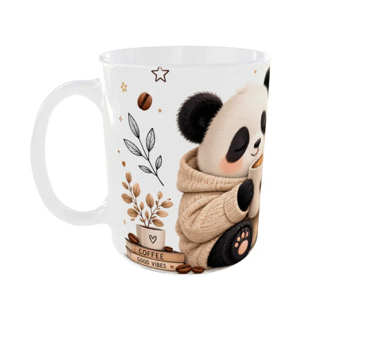 Morning Brew Panda Ceramic Coffee Mug