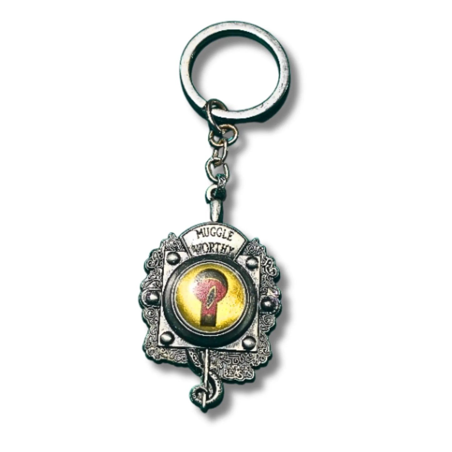Muggle Worthy Question Mark Metal Keychain – Fantastic Beasts Inspired Keyring
