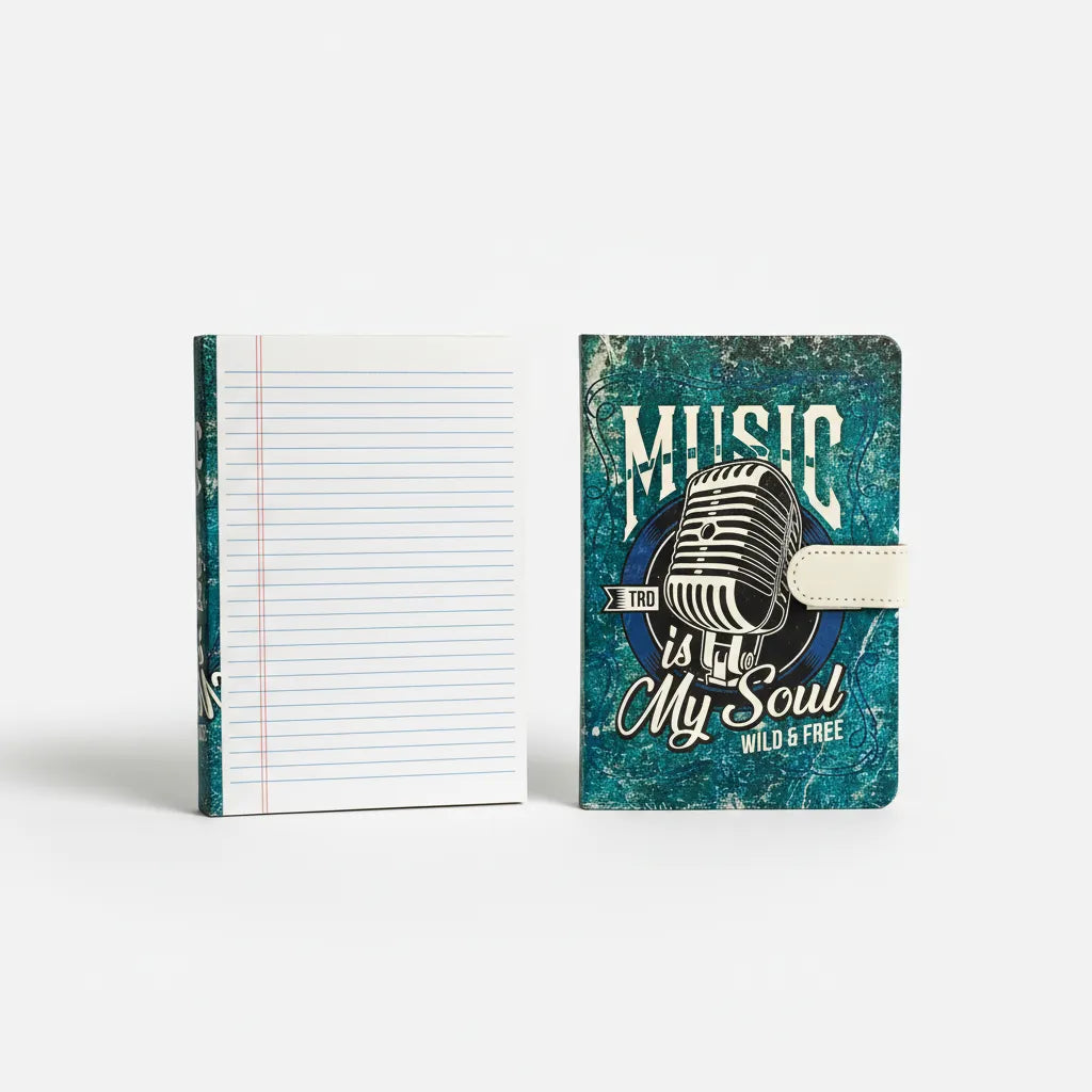 Music Is My Soul Stylish Ruled Diary