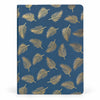 Navy Blue & Golden Feather Design Notebook