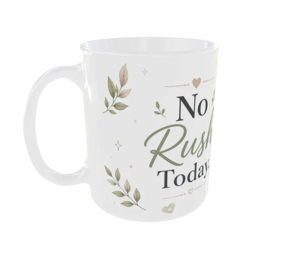 No Rush Today Panda Ceramic Coffee Mug