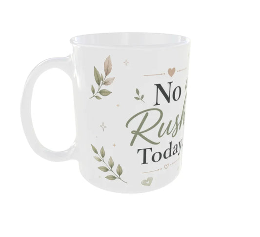 No Rush Today Panda Ceramic Coffee Mug